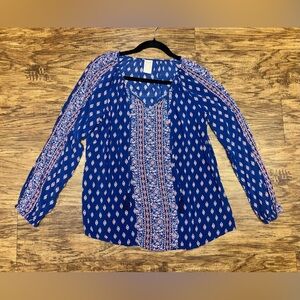 Faded Glory Blouse Size Medium